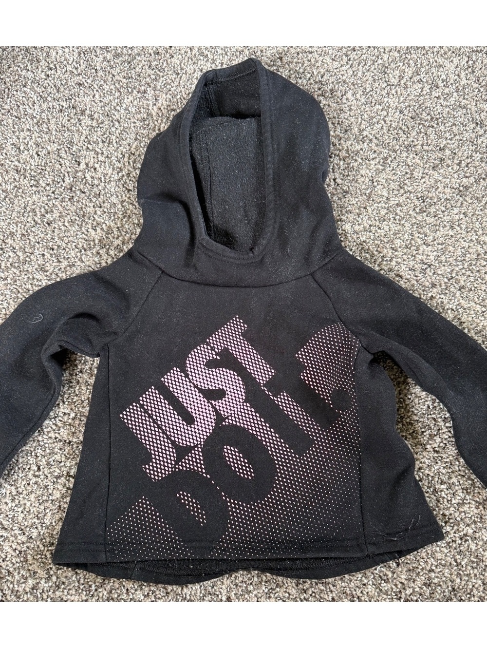 Nike Toddler Girl black hooded sweatshirt Size 3T